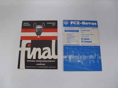 Lot 919 - 1977 European Cup Final Borussia v. Liverpool...