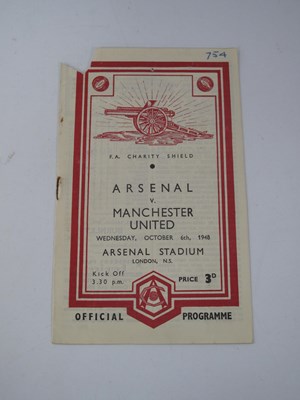 Lot 929 - 1948 Charity Shield Arsenal v. Manchester...
