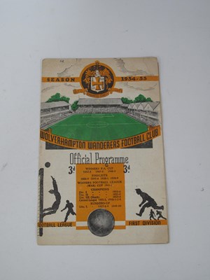 Lot 930 - 1954 Charity Shield Wolves v. West Brom Eight...