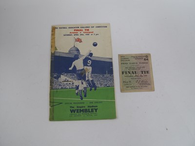 Lot 949 - 1950 F.A Cup Final Arsenal v. Liverpool Ticket,...