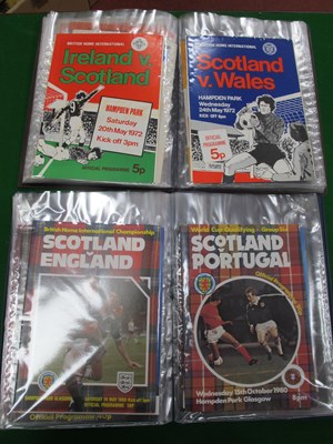 Lot 731 - Scotland Home Programmes 1963-83,...