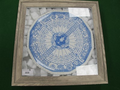 Lot 808 - 1907 Football Plate Featuring Records of All...