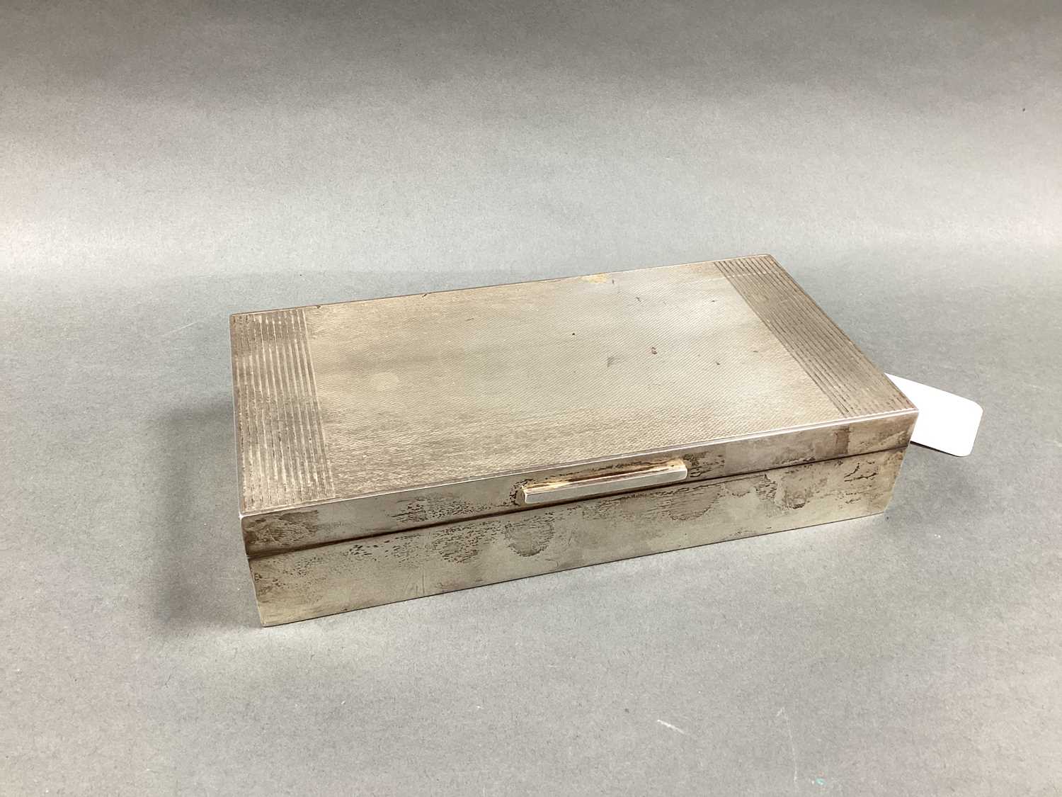 Lot 7 - A Hallmarked Silver Cigarette Box, Padgett &...