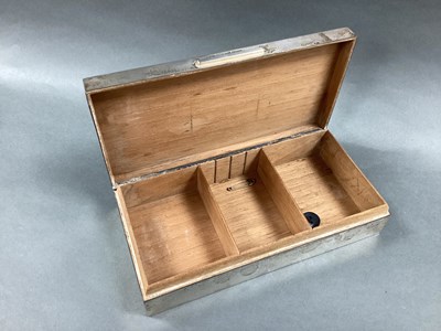 Lot 7 - A Hallmarked Silver Cigarette Box, Padgett &...