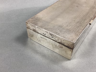 Lot 7 - A Hallmarked Silver Cigarette Box, Padgett &...