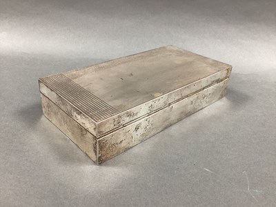 Lot 7 - A Hallmarked Silver Cigarette Box, Padgett &...