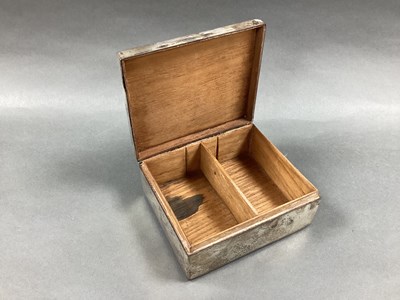 Lot 31 - A Hallmarked Silver Cigarette Box, Mappin &...