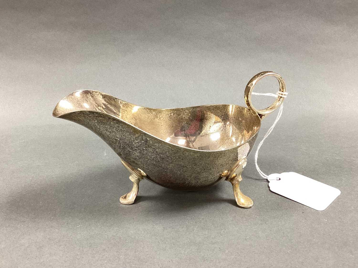 Lot 3 - A Hallmarked Silver Sauce Boat, James Dixon &...