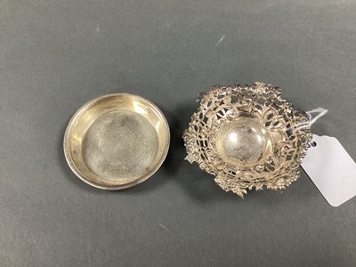 Lot 57 - A Hallmarked Silver Pierced Trinket Dish,...