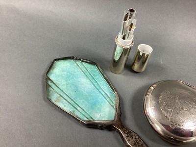 Lot 22 - A Hallmarked Silver and Enamel Dressing Table...