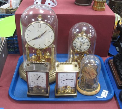 Lot 1386 - Five Vintage German Mechanical Clocks,...