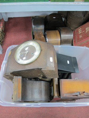 Lot 1429 - Quantity of mixed wooden cased mantel clocks,...
