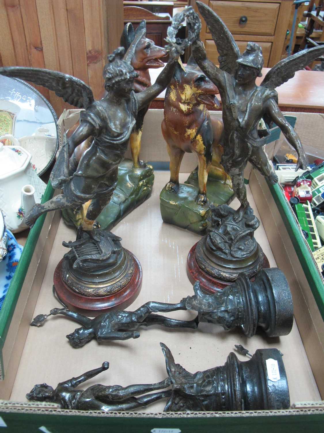 Lot 1067 - Collection of Figures, including a pair of...
