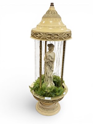 Lot 1573 - A Large Vintage Grecian Goddess Rain Lamp,...