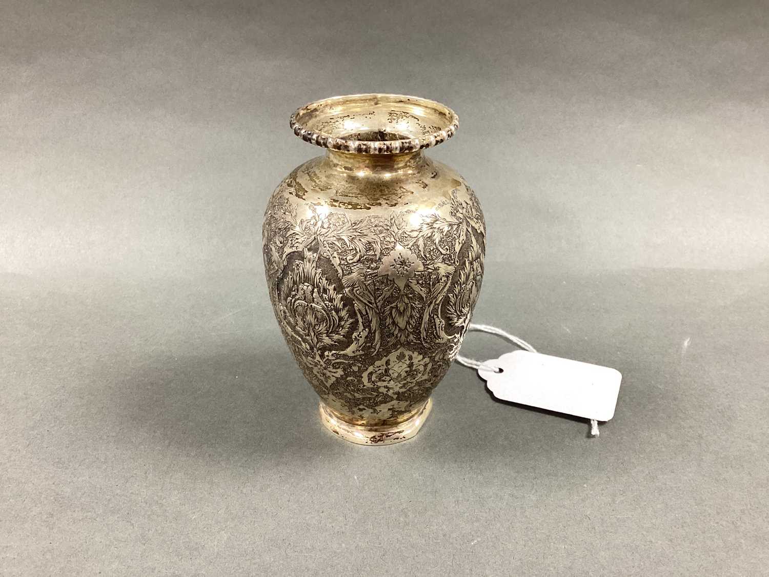 Lot 66 - A Persian Style Inverted Baluster Vase,...
