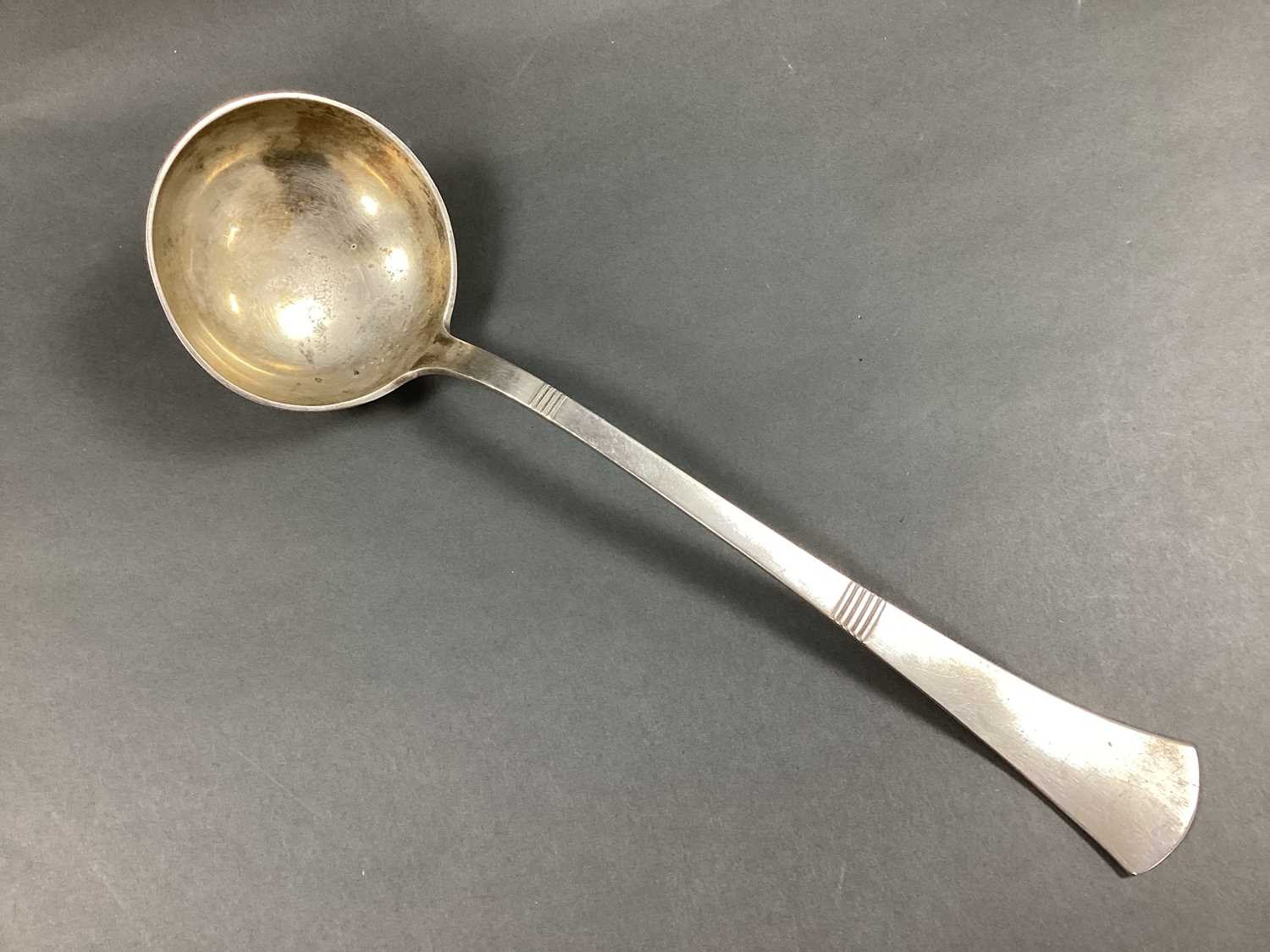 Lot 36 - Poland; An Art Deco Style Soup Ladle, (stamped...
