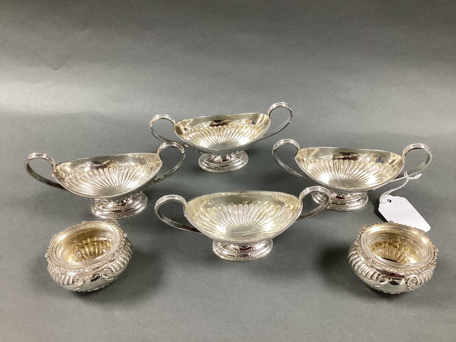 Lot 47 - A Pair of Victorian Hallmarked Silver Salts,...