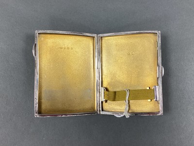 Lot 75 - A Slim Hallmarked Silver Cigarette Case,...