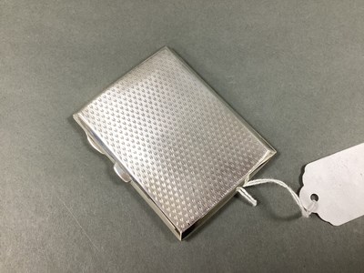 Lot 75 - A Slim Hallmarked Silver Cigarette Case,...