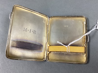 Lot 76 - A Slim Hallmarked Silver Cigarette Case,...