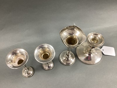 Lot 35 - A Hallmarked Silver Dwarf Candlestick,...