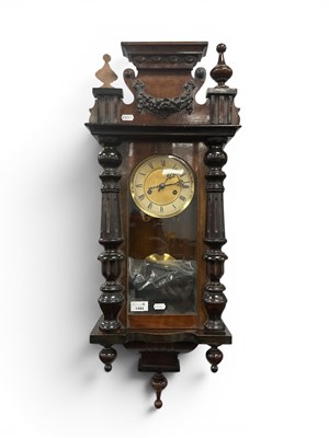 Lot 1494 - A Vintage Vienna Wall Clock, featuring gilt...