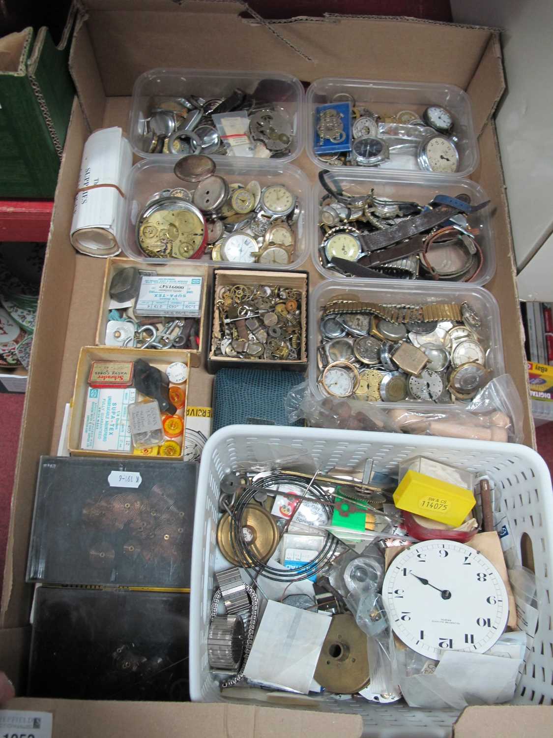 Lot 1052 - Large Quantity of Watch Parts for spares and...