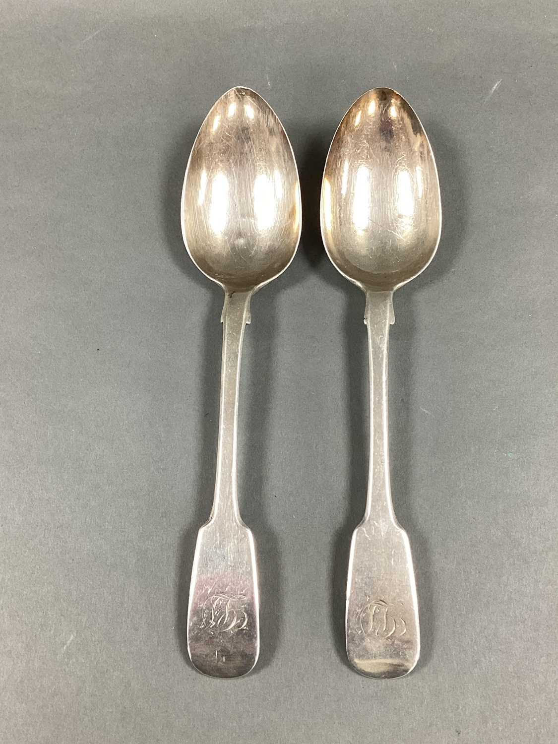 Lot 24 - A Pair of Early Victorian Hallmarked Silver...