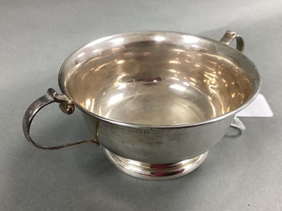 Lot 1 - A Hallmarked Silver Twin Handled Bowl,...