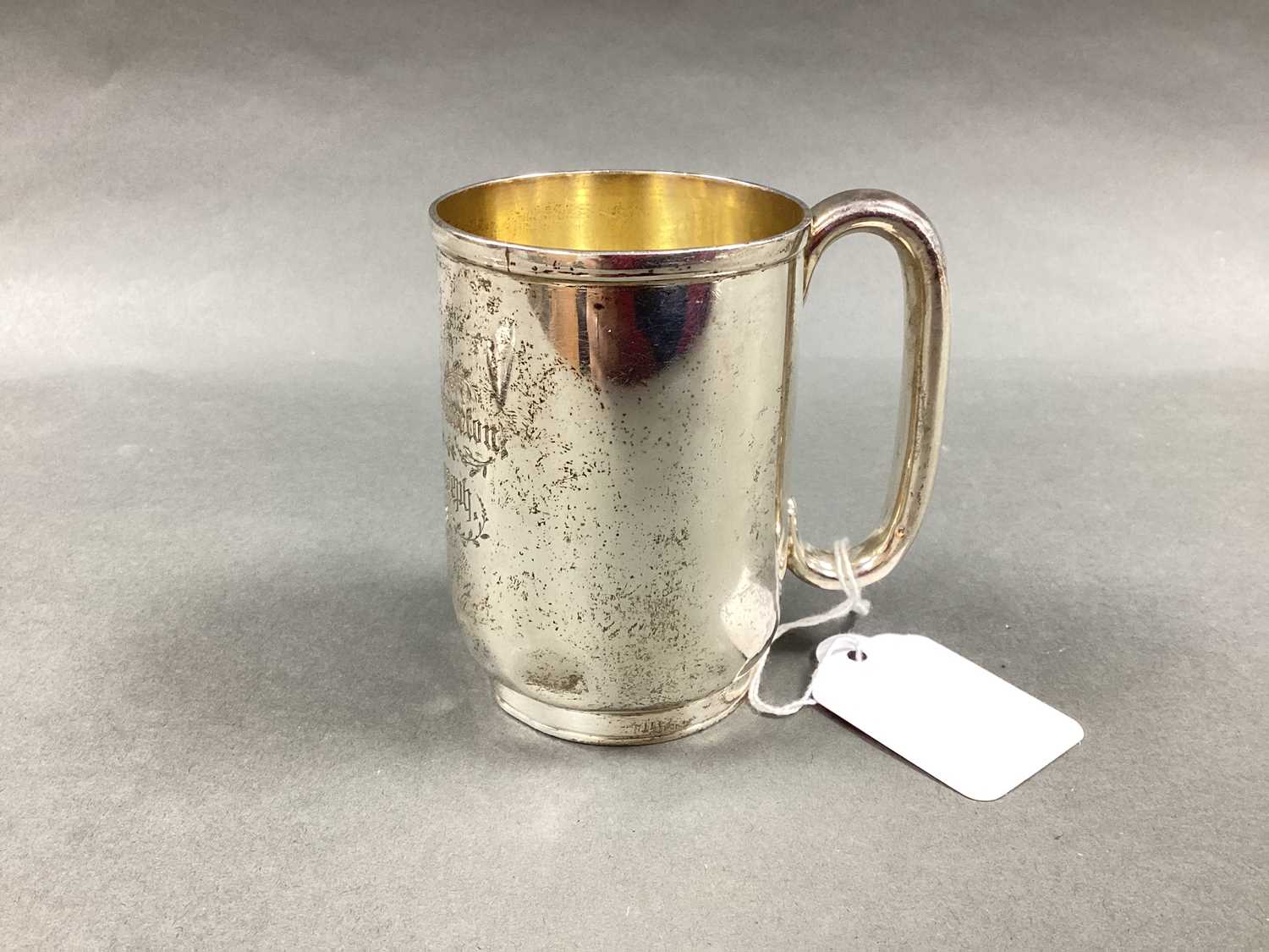 Lot 73 - A Victorian Provincial Hallmarked Silver Mug,...