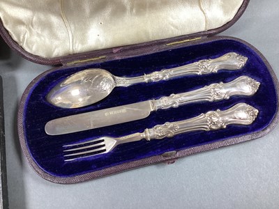 Lot 49 - A Victorian Matched Hallmarked Silver Three...