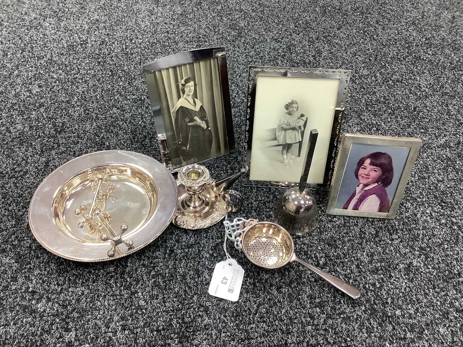 Lot 43 - A Hallmarked Silver Mounted Rectangular...