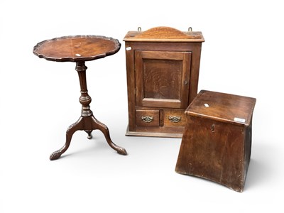 Lot 1519 - Oak Wall Cabinet, circa 1900 with single...