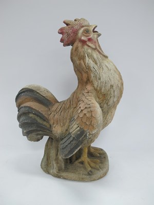 Lot 1401 - Concrete Cockerel Door Stop, 44cm high.