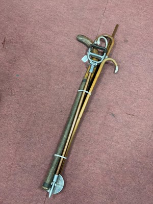 Lot 1552 - A Silver Handled Umbrella Cane, two...