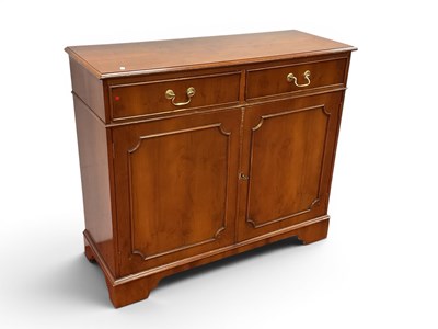 Lot 1516 - Small Sideboard, with two drawers over two...