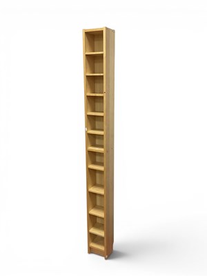 Lot 1510 - Slender CD or Trinket Shelf Unit, 203cm high x...