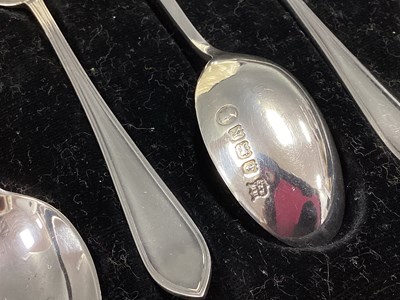 Lot 48 - A Set of Six Hallmarked Silver Teaspoons,...