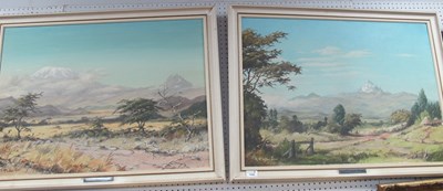 Lot 1450 - R. McLellan Sim, (Kenyan Artist) Mount Kenya &...