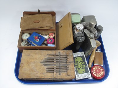 Lot 1372 - Needlework Set, African thumb musical...