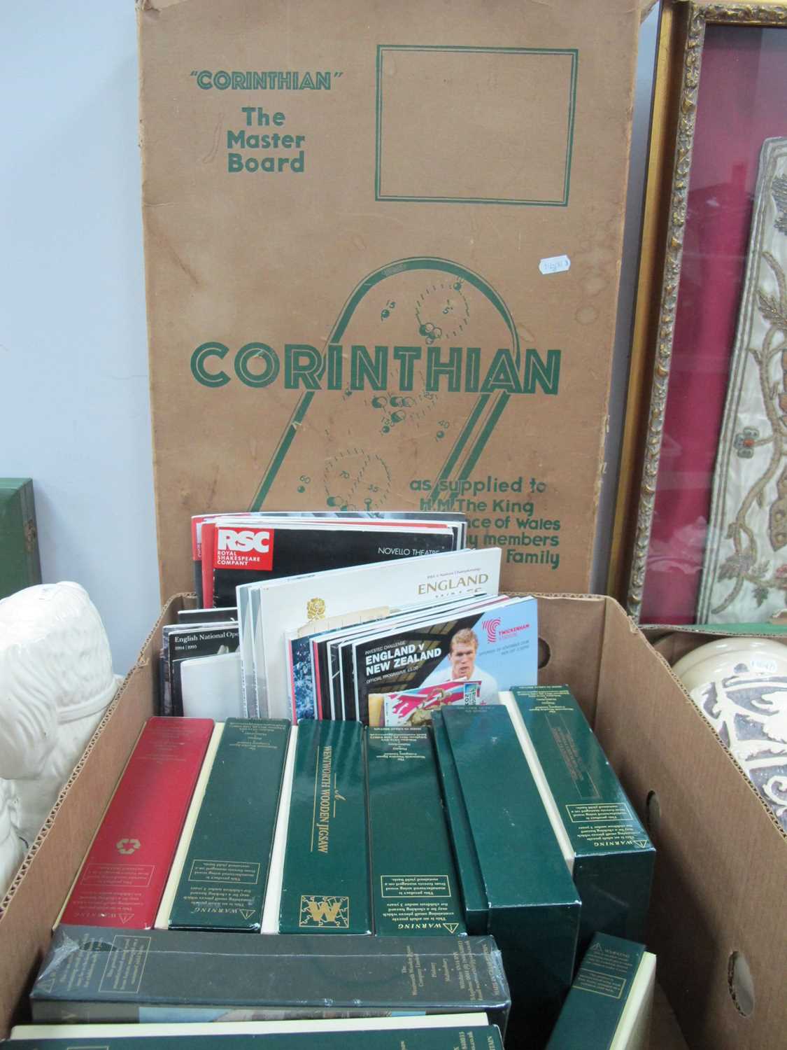 Lot 1015 - Jigsaw Puzzles, Rugby Union programmes and...