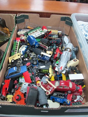 Lot 1068 - Vintage die-cast vehicles, in large quantity...