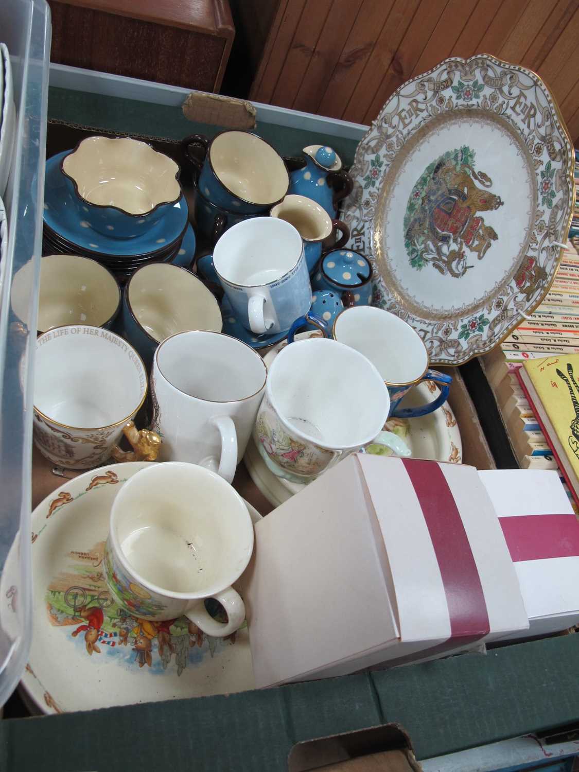 Lot 1070 - Devon Polka Dot, Doulton Bunnykins and...