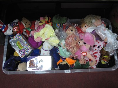Lot 1122 - A quantity of soft toys mostly by TY. :- One Tub.