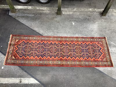 Lot 1476 - A Handmade Malager Style Runner, with all over...