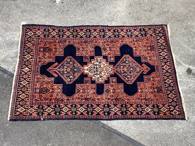 Lot 1474 - An Antique Persian Senneh Rug decorated with...