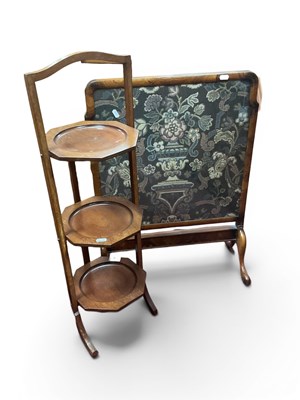 Lot 1518 - XX Century Mahogany 'The Novelty' Three Tier...