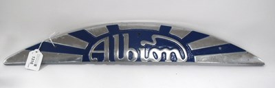 Lot 1316 - Vintage Automobilia Albion Crescent-Shaped...