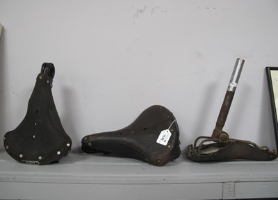 Lot 1133 - Brooks Bicycle Saddles (3).