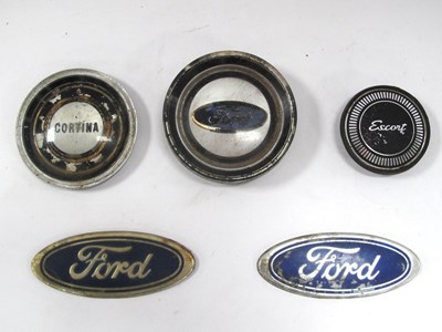 Lot 1364 - Vintage Automobilia - Ford, two oval badges 11....